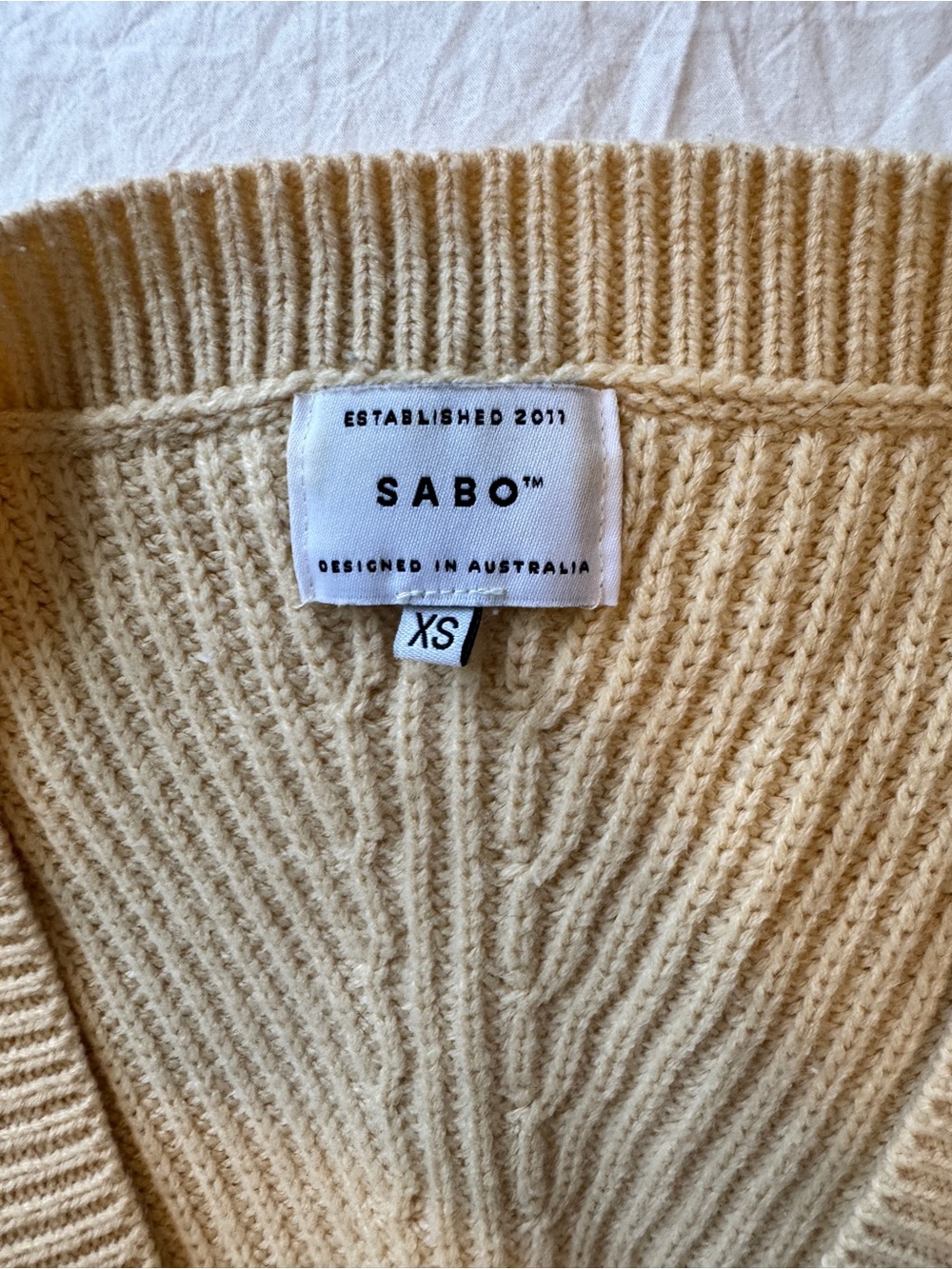 Sabo Skirt Yellow Slouchy Sweater, XS - Picture 13 of 16